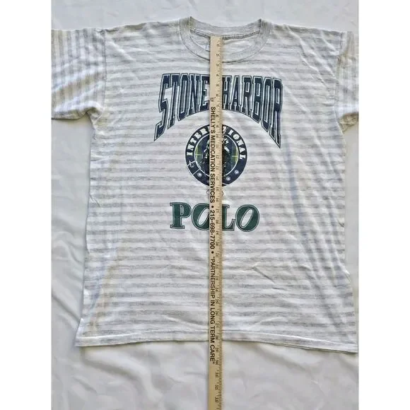 Vintage Stone Harbor Polo T Shirt XLarge Made In USA Single Stitch - Picture 5 of 6